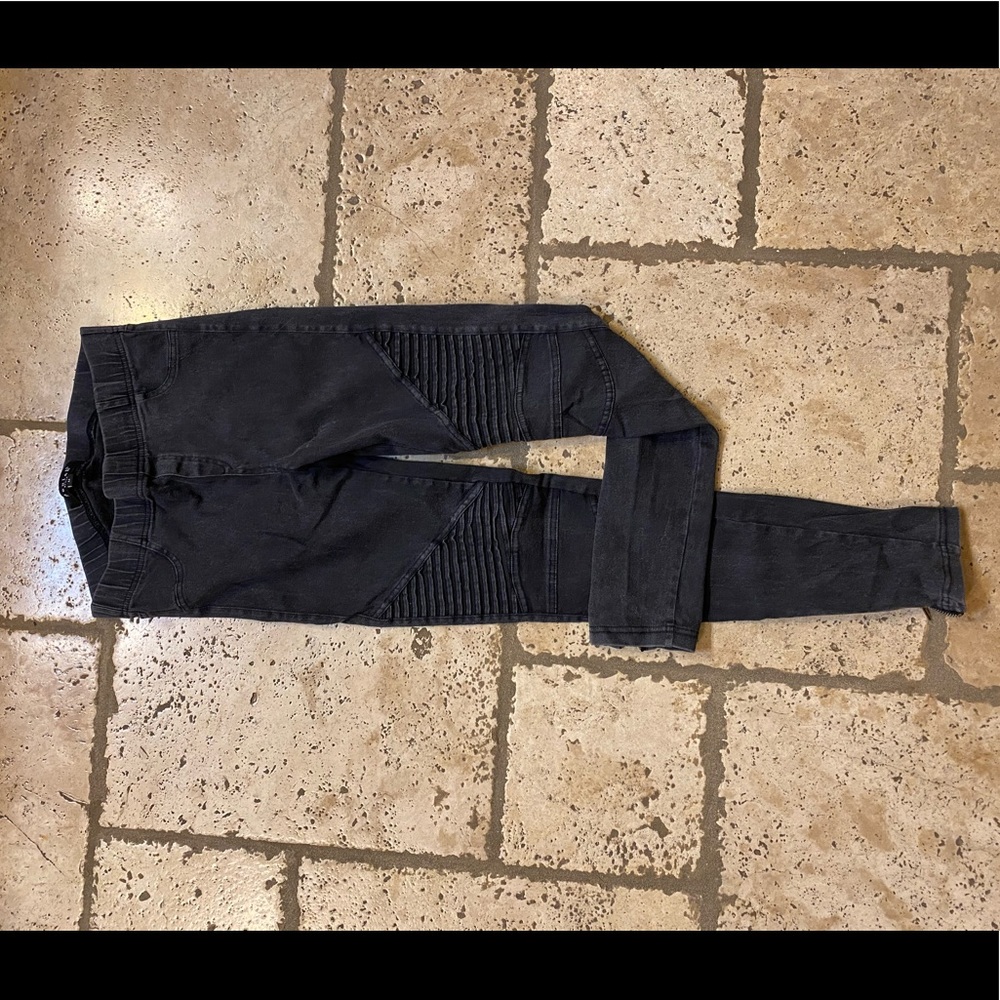 Black (grey) Moto Leggings